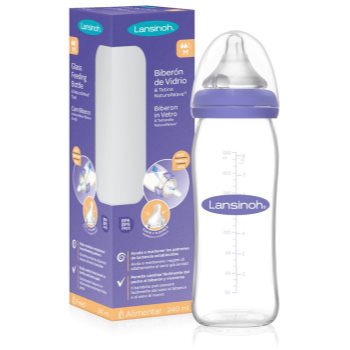 Lansinoh NaturalWave Glass biberon pentru sugari - imagine 2